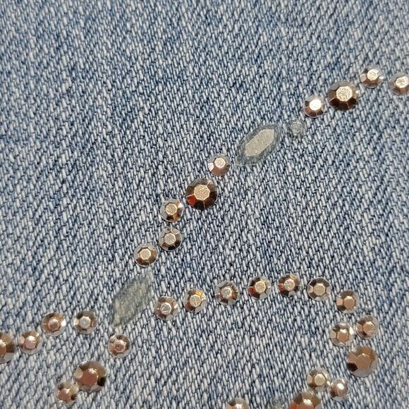 Style & Co. Denim Tummy Control Skirt w/ Bling - Size 6 - Picture 7 of 7